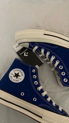 Blue Converse Aesthetic, Dark Blue Converse, Converse Bleu, Royal Blue Converse, Blue Converse Shoes, Converse Aesthetic, Cute Converse, Blue Converse, Converse Star