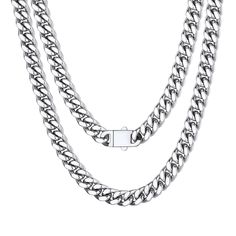 PRICES MAY VARY. 🔥🔥9mm Wide Miamai Cuban Chain🔥🔥The thicker the chain, the more masculine it will look. It is thicker, sturdier. Thick chain necklaces are what you want to wear if you want a flashy chain that catches the eye. The only right way to wear a thick chain necklace is to wear it alone as a focal piece of jewelry, with no pendants. Not only chain necklaces are trendy, but they are also timeless and effortless to wear. 🔥🔥Upgrade Buckle Clasp🔥🔥 Much better than normal lobster claw Chunky Choker Necklace, Mens Chain, Gold Cuban Link Chain, Hip Hop Chains, Chunky Choker, Necklace Luxury, Thick Chain Necklace, Miami Cuban Link Chain, Chain For Men