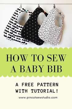 how to sew a baby bib with free pattern