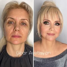 Bad Celebrity Plastic Surgery, Mother Of Bride Makeup, Amazing Makeup Transformation, Makeup Over 50, Makeup Tips For Older Women, Makeup For Older Women, Makeup For Moms, Beauty Makeover, Mother Of The Bride Hair