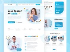 the medical website is designed to look like it has many different features