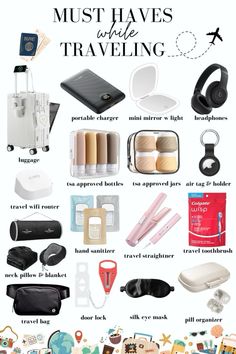 the most must haves and travel items for your trip in this info sheet, which includes