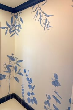 Custom Hand Painted Mural by Miami Artist Austin Kerr Hand Painted Wall Pattern, Wall Cutout, Bathroom Mural, Sky Ceiling, Interior Murals, Room Wall Painting, Floor Murals, Bedroom Murals, Wall Painting Decor