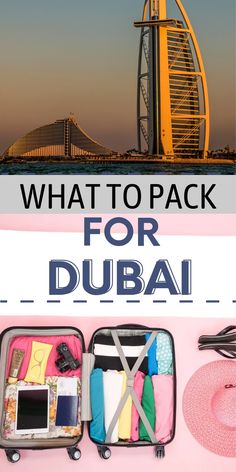 what to pack for dubai with text overlay