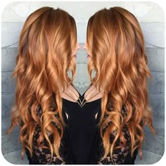 Golden copper hair color Golden Copper Hair Color, Golden Copper Hair, Copper Blonde Hair Color, Golden Blonde Hair Color, Κούρεμα Bob, Blonde Natural, Copper Blonde, Natural Red Hair