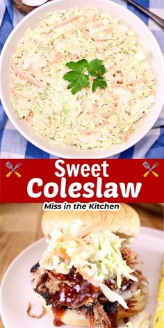 the cover of sweet coleslaw is shown