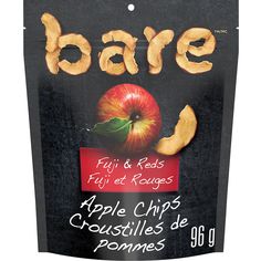 an apple chips bag with the word bare written in spanish on it's side