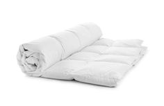 an image of a white sleeping bag