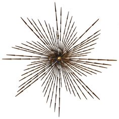 a metal starburst is shown against a white background