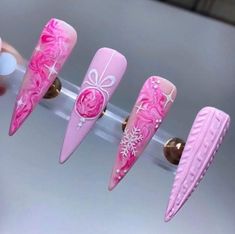 Pink Christmas Nails Stiletto, Pink Christmas Nail Designs Acrylic, Extra Christmas Nails, Christmas Nails Stiletto, Spooky Season Nails, Christmas Nail Designs Acrylic, Pink Christmas Nails, Fall Nails 2023, Ballerina Acrylic Nails