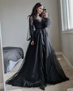 Dark Gothic Wedding, Goth Wedding Dresses, Gothic Prom Dress, Black Lace Prom Dress, Black Wedding Gowns, Gothic Wedding Dress, Lace Prom Dress, Prom Dress Inspiration, Goth Dress