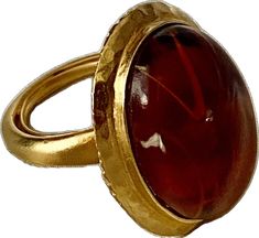 Gold Ring With Large Oval Cabochon Stone, Gold Oval Ring With Large Stone, Gold Oval Dome Ring With Cabochon, Vintage Gold Dome Ring With Oval Cabochon, Vintage Gold Rings With Large Stone, Vintage Oval Cabochon Amber Ring, Vintage Amber Oval Cabochon Ring, Vintage Gold Ring With Large Stone, Vintage Amber Oval Ring