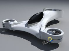 the futuristic vehicle is designed to look like it has wheels on one side and a steering wheel