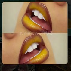 Mouth Makeup, Ombré Lips, Makeup Content, Makeup For Black Skin, Magical Makeup, Lip Makeup Tutorial, Swag Makeup, Ombre Lips, Lip Combo