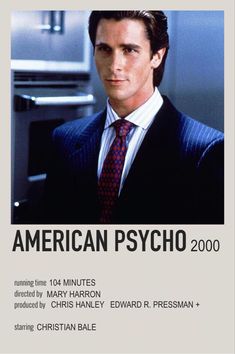 American Physco Movie Poster, American Physco Poster Art, Patrick Bateman Drawing, Patrick Bateman Fanart, American Pshyco Poster, Patrick Bateman With Anime, Movie Posters American Pyscho, Cinema Aesthetic