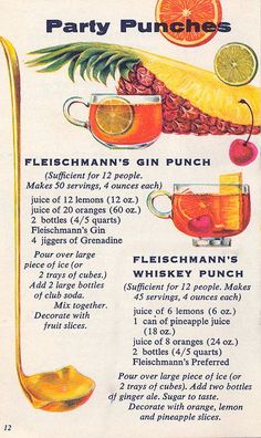 an old fashioned recipe for party punch