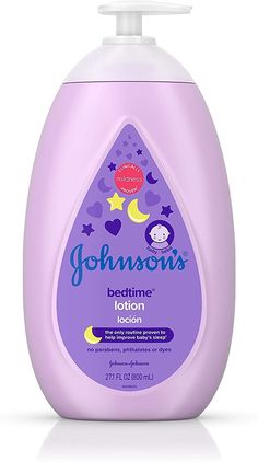 Amazon.com: Johnson's Moisturizing Bedtime Baby Lotion with NaturalCalm Essences to Soothe and Relax, Hypoallergenic and Paraben-, Phthalate- and Dye-Free Baby Skin Care, 27.1 fl. oz: Baby Lavender Lotion, Natural Calm, Best Lotion, Baby Bedtime, Calming Scents, Baby Skin Care, Dye Free, Johnson And Johnson