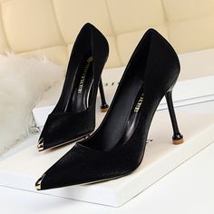 Highheels Shoes, Female Office, Basic Heels, High Heels Shoes, Office Shoes, Point Shoes, Super High Heels, Pointed Toe Heels, Shoe Show