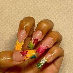 Drip Nails, Exotic Nails, Really Cute Nails, Square Acrylic Nails