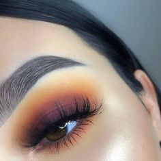 Make Up Diy, Koleksi Makeup, Makeup Cantik, Sunset Makeup, Alat Makeup, Orange Makeup, Makeup Tip