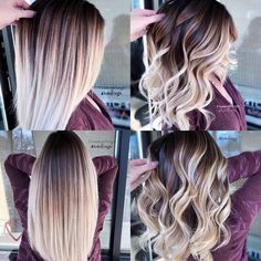 Balayage Hair Color, Ombre Hair Blonde, Balayage Hair Blonde, Hair Color Highlights, Brown Blonde Hair, Ombre Hair Color, Hair Color And Cut, Hair Color Balayage