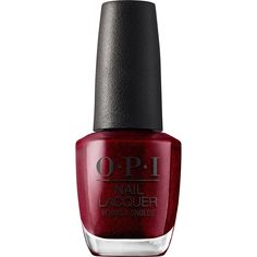 OPI is the most preferred brand in the nail industry! They offer a variety of beautiful colors that are formulated for a long lasting and flawless finish. Used alone, the lacquer can give beautiful results but used alongside an OPI base coat and an OPI top coat can deliver the perfect at-home manicure or pedicure. When using these additions, your nails can result in a longer lasting manicure or pedicure of highly pigmented 7 day wear. Featuring a game changing, fast drying formula for a smoother Opi Red, Nail Base Coat, Opi Colors, Opi Polish, Opi Nail Colors, Fun Nail Colors, Colors For Dark Skin, Red Nail Polish, Classic Nails