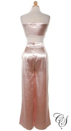 Isabella Silk Bandeau Pant Set, Set - Designs By Cece Symoné Sleek Chic, Ruffle Pants, Style Pants, Tie Top, Pant Set, Look On, Outfits For Teens, Semi Formal, Formal Event