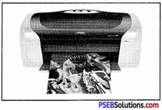 a black and white photo of a printer