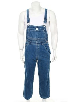 VINTAGE CALVIN KLEIN Denim Overalls Size Men's S New With Tags Vintage Barbour, Calvin Klein Denim, Shiny Pants, Vintage Calvin Klein, Barbour International, Adidas Shorts, Denim Overalls, Green Jacket