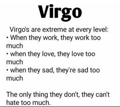 the words virgo are written in black and white