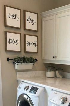 the laundry room is clean and ready to be used as an appliance for sale