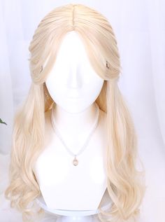 Susie Core, Pretty Hair Cuts, Long Blonde Wig, Oc Creator, Grad Dresses Short, 60s Hair, Blonde Wigs, Kids Blouse, Long Curly Wig