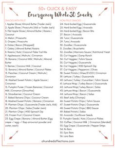 the 50 quick and easy emergency work - to - do list is shown in this printable