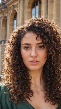 Face-framing natural curls highlight your natural texture while framing your face beautifully. This style works well for those with curly hair and suits all face shapes. Brushed Out Curls, Permed Hair, Haircut For Square Face, All Face Shapes, Square Face Shape, Face Framing Layers, Best Short Haircuts, Heart Face Shape, Permed Hairstyles