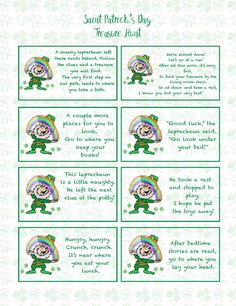 st patrick's day printables for kids