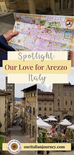 a collage of pictures with the words spotlight our love for arrazo italy