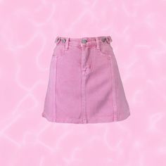 Pink Denim Skirt, Pink Denim, Khalid, Line Skirt, Pink Skirt, Y2k Aesthetic, 2000s Fashion, Small Waist, Fashion Board