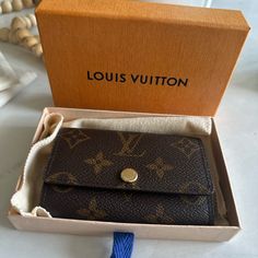 Louis Vuitton 6 Ring Key Holder. Brand New. Never Used. Comes With Dust Bag, And Box. I Lost My Original Key Holder So I Purchased A New One Then I Found My Old One. Waited Too Late To Return. Lv Key Holder, Wishlist Christmas, Louise Vuitton, Louis Vuitton Keychain, Key Pouch, Key Wallet, Louis Vuitton Brown, Louis Vuitton Wallet, Louis Vuitton Accessories