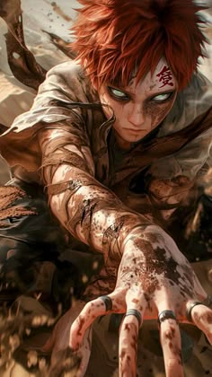 Narugaa Fanart, Garra Naruto, Naruto Realistic, Naruto Gaara, Naruto Uzumaki Art, Naruto Fan Art, Bd Comics, Wallpaper Animes