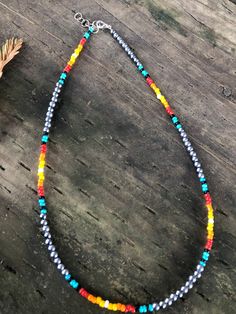 Faux Navajo pearls beaded necklace. Inspired by Zach Bryan's heavy eyes. Bohemian Beaded Pearl Necklace For Festivals, Diy Bracelets With String, Word Bracelet, Native American Crafts, Diy Bracelets Patterns, Western Jewelry, Diy Crafts Jewelry, Seed Bead Jewelry, Beaded Jewelry Diy