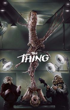 the poster for the upcoming horror film,'the thing that is coming to town