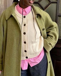 tags ౨ৎ #aesthetic #colourful #oversized #winter #fashion #outfits Unpolished Casual, Teaching Fits, Outfit For Spring, Knit Vest Pattern, Comfy Outfit, Pin Pin, Spring Fits, Fall Inspo, 101 Dalmatians