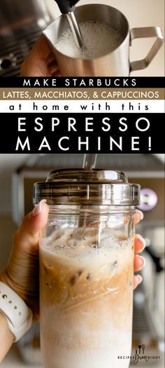 Espresso machine Espresso Maker Recipes, Expresso Recipes, Protein Latte