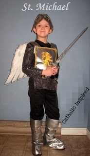 St. Michael Costume - Catholic Inspired St Michael Costume, All Saints Day Costumes, All Saints Day Party, Saint Costume, Eve Costume, Souls Day, Knight Costume, Saints Days