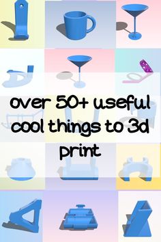 an image of different types of objects that can be used to make 3d art projects