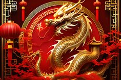 New Year Banner Background Happy Chinese Dragon Happy New Year 2024 Year Of The Dragon, Chinese New Year Dragon Wallpaper, Happy Chinese New Year 2024 Dragon, Chinese New Year Dragon Decorations, Happy Chinese New Year 2024, Lunar New Year 2024, Lunar New Year Wallpaper, Concept Tet