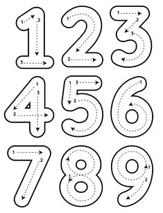 the numbers are cut out to make it easier for children to learn how to write