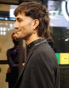 Mens Long Mullet Hairstyle, Hipster Mullet Men, Surfer Mullet Men, Long Straight Mullet Men, Rock Haircut Men, Edgy Mullet Mens, Mens Long Mullet, Mullet With Bangs Men, Damiano David Mullet