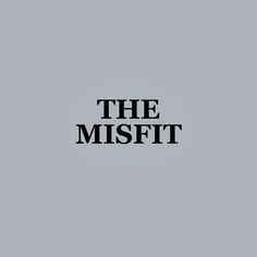 the misfit logo on a gray background