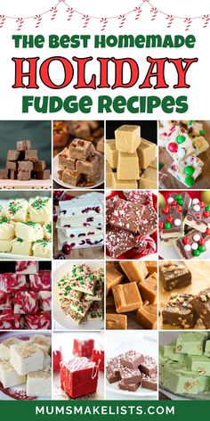 Discover must-try Christmas fudge recipes that are as festive as they are delicious! With holiday flavors like peppermint fudge and white chocolate fudge, these treats are sure to be a hit. Add them to your holiday dessert table, share with friends, or enjoy as a cozy treat at home this Christmas. Christmas Candy Easy Recipes, December Dessert Ideas, Christmas Cookie Fudge, Easy Xmas Candy Recipes Holiday Fudge Recipes Easy, Best Christmas Fudge Recipes, Easy Fudge Recipe Christmas, Easy To Make Fudge, Christmas Fudge Gifts Packaging, Xmas Fudge Recipe, Easy Holiday Fudge, Best Ever Fudge Recipe, Easy Homemade Fudge Recipe